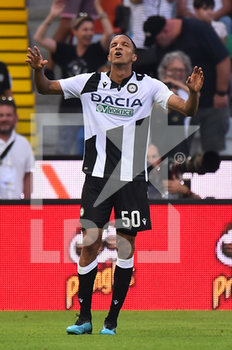 2019-08-25 - Rodrigo Becao dell’Udinese esulta dopo aver segnato il gol vincente contro il Milan. - UDINESE VS MILAN - ITALIAN SERIE A - SOCCER