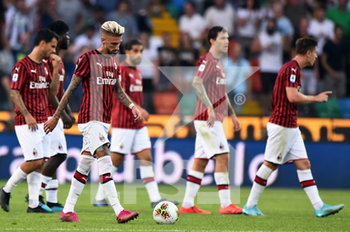 2019-08-25 - Samuel Castillejo del Milan reagisce dopo il gol dell’Udinese. - UDINESE VS MILAN - ITALIAN SERIE A - SOCCER