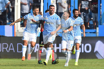 2019-09-15 - Andrea Petagna della Spal esulta con i compagni dopo il gol - SPAL VS LAZIO - ITALIAN SERIE A - SOCCER