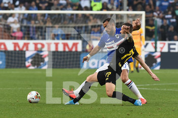 2019-09-28 - Marcelo Brozovic (Inter), Fabio Quagliarella (Sampdoria) - SAMPDORIA VS INTER - ITALIAN SERIE A - SOCCER