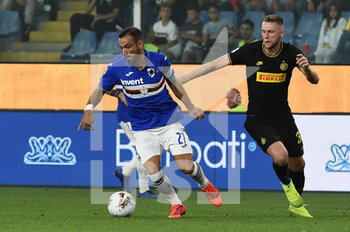 2019-09-28 - Fabio Quagliarella (Sampdoria), Milan Skriniar (Inter) - SAMPDORIA VS INTER - ITALIAN SERIE A - SOCCER