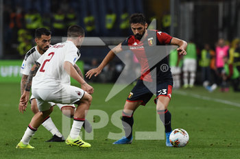 2019-10-05 - Davide Calabria (Milan), Marko Pajac (Genoa) - GENOA VS MILAN - ITALIAN SERIE A - SOCCER
