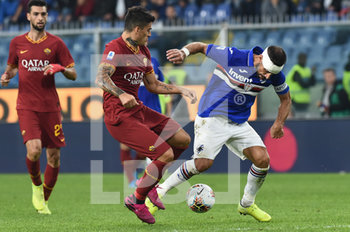 2019-10-20 - Diego Perotti (Roma), Fabio Quagliarella (Sampdoria) - SAMPDORIA VS ROMA - ITALIAN SERIE A - SOCCER