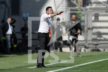 2019-10-20 - La grinta Roberto De Zerbi allenatore del Sassuolo - SASSUOLO VS INTER - ITALIAN SERIE A - SOCCER