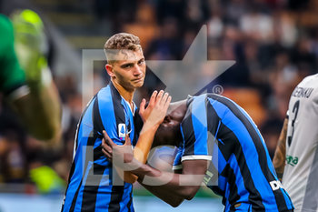 2019-10-26 - Sebastiano Esposito (FC Internazionale) e Romelu Lukaku (FC Internazionale) - INTER VS PARMA - ITALIAN SERIE A - SOCCER