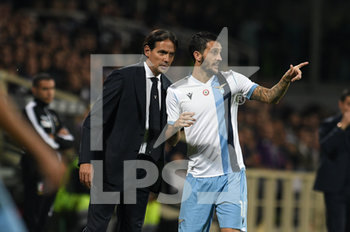 2019-10-27 - Simone Inzaghi con Luis Alberto - FIORENTINA VS LAZIO - ITALIAN SERIE A - SOCCER