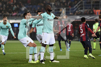 2019-11-02 - L'esultanza di Lukaku dopo iil gol vittoria - BOLOGNA VS INTER - ITALIAN SERIE A - SOCCER