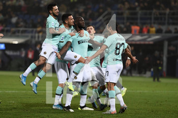 2019-11-02 - L'esultanza di Lukaku dopo iil gol vittoria - BOLOGNA VS INTER - ITALIAN SERIE A - SOCCER