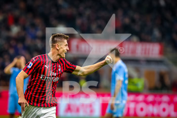 2019-11-03 - Goal Krzysztof Piatek (AC Milan) - AC MILAN VS S.S. LAZIO - ITALIAN SERIE A - SOCCER