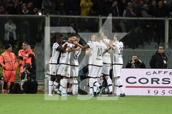 2019-11-03 - L'esulanza dei giocatori del Parma dopo ill gol di Gervinho - FIORENTINA VS PARMA - ITALIAN SERIE A - SOCCER