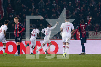 2019-12-08 - Theo Hernandez (Milan) esultanza gol - BOLOGNA VS MILAN - ITALIAN SERIE A - SOCCER