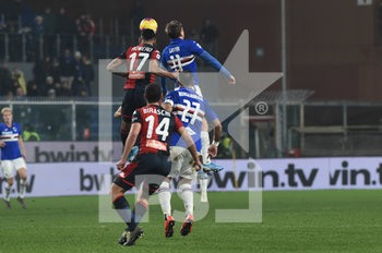 2019-12-14 - Cristian Romero (Genoa), Gaston Ramirez (Sampdoria) - GENOA VS SAMPDORIA - ITALIAN SERIE A - SOCCER