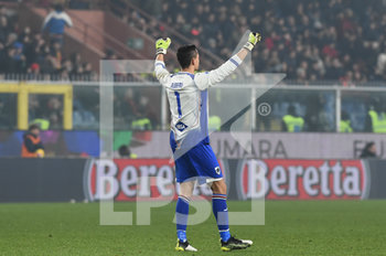 2019-12-14 - Emil Audero (Sampdoria)
esulta dopo il vantaggio Sampdoria - GENOA VS SAMPDORIA - ITALIAN SERIE A - SOCCER