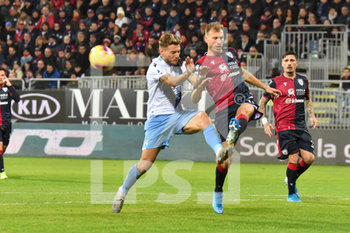 2019-12-16 - Ciro Immobile of Lazio S.S., Ragnar Klavan of Cagliari Calcio - CAGLIARI VS LAZIO - ITALIAN SERIE A - SOCCER