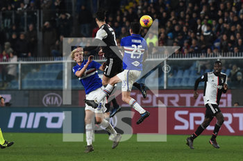 2019-12-18 - Morten Thorsby (Sampdoria), Cristiano Ronaldo (Juventus), Alex Ferrari (Sampdoria) - SAMPDORIA VS JUVENTUS - ITALIAN SERIE A - SOCCER
