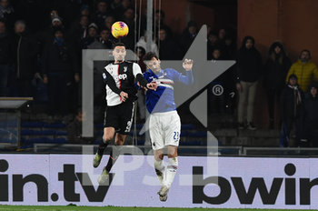 2019-12-18 - Mattia De Sciglio (Juventus), Manolo Gabbiadini (Sampdoria) - SAMPDORIA VS JUVENTUS - ITALIAN SERIE A - SOCCER