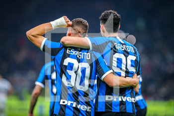 2019-12-21 - Sebastiano Esposito (FC Internazionale) e Alessandro Bastoni (FC Internazionale) - INTER VS GENOA - ITALIAN SERIE A - SOCCER