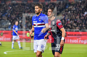 2020-01-01 - Gaston Ramirez of Sampdoria and Luca Pellegrini of Cagliari Calcio - ITALIAN SOCCER SERIE A SEASON 2019/20 - ITALIAN SERIE A - SOCCER