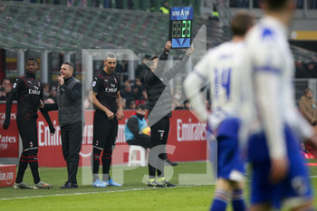 2020-01-06 - Zlatan Ibrahimovic (Milan) ingresso in campo - MILAN VS SAMPDORIA - ITALIAN SERIE A - SOCCER