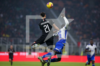 2020-01-06 - Zlatan Ibrahimovic (Milan) e Omar Colley (Sampdoria) - MILAN VS SAMPDORIA - ITALIAN SERIE A - SOCCER