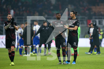 2020-01-06 - Zlatan Ibrahimovic (Milan) e Rafael Leao (Milan) - MILAN VS SAMPDORIA - ITALIAN SERIE A - SOCCER