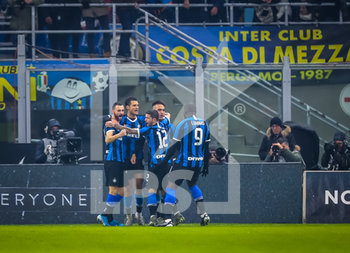 2020-01-11 - Lautaro Martínez of FC Internazionale celebrate the goal - INTER VS ATALANTA - ITALIAN SERIE A - SOCCER