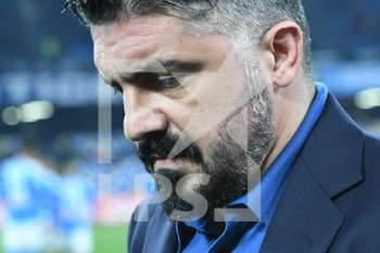 2020-01-18 - Rino Gattuso allenatore del Napoli - NAPOLI VS FIORENTINA - ITALIAN SERIE A - SOCCER