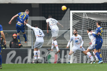 2020-01-26 - dawidowicz segna il gol dell'1-0 per il verona - HELLAS VERONA VS LECCE - ITALIAN SERIE A - SOCCER