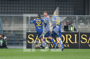 2020-01-26 - esultanza dawidowicz  verona dopo gol 1-0 - HELLAS VERONA VS LECCE - ITALIAN SERIE A - SOCCER
