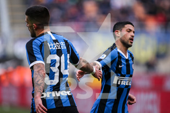2020-01-26 - Cristiano Biraghi (Inter) e Stefano Sensi (Inter) - INTER VS CAGLIARI - ITALIAN SERIE A - SOCCER