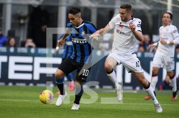 2020-01-26 - Lautaro Martinez (Inter) e Sebastian Walukiewicz (Cagliari) - INTER VS CAGLIARI - ITALIAN SERIE A - SOCCER