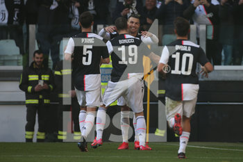 2020-02-02 - La squadra (Juventus) festeggia il goal di Cristiano Ronaldo (Juventus) del 2-0 - JUVENTUS VS FIORENTINA - ITALIAN SERIE A - SOCCER
