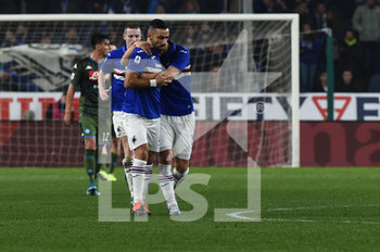 2020-02-03 - Fabio Quagliarella (Sampdoria), festeggiato dai propri compagni dopo la rete del 1 a 2 - SAMPDORIA VS NAPOLI - ITALIAN SERIE A - SOCCER