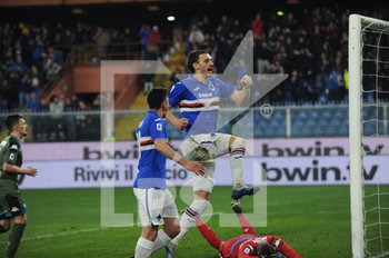 2020-02-03 - Manolo Gabbiadini (Sampdoria) esultanza - SAMPDORIA VS NAPOLI - ITALIAN SERIE A - SOCCER
