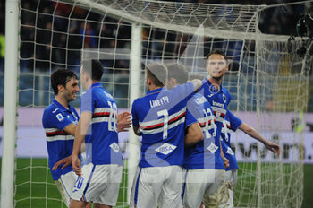 2020-02-03 - esultanza giocatori della Sampdoria - SAMPDORIA VS NAPOLI - ITALIAN SERIE A - SOCCER