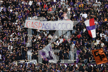 2020-02-08 - lo striscione dei tifosi fiorentini contro l'allenatore dell'Atalanta Gian Piero Gasperini - FIORENTINA VS ATALANTA - ITALIAN SERIE A - SOCCER