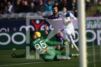 2020-02-08 - Patrick Cutrone (Fiorentina) e Piierluigi Gollini (Atalanta) - FIORENTINA VS ATALANTA - ITALIAN SERIE A - SOCCER