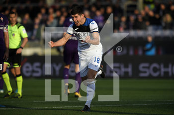 2020-02-08 - Ruslan Malinovskyi (Atalanta) esultanza gol 1-2 - FIORENTINA VS ATALANTA - ITALIAN SERIE A - SOCCER