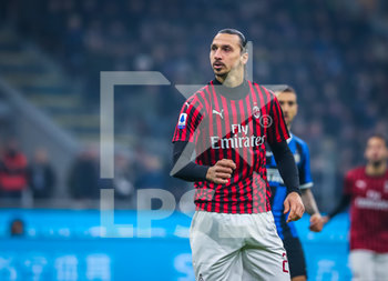 2020-02-09 - Zlatan Ibrahimovic of AC Milan - INTER VS MILAN - ITALIAN SERIE A - SOCCER