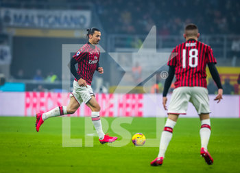 2020-02-09 - Zlatan Ibrahimovic of AC Milan - INTER VS MILAN - ITALIAN SERIE A - SOCCER