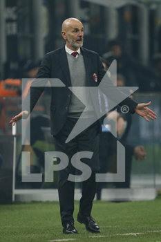 2020-02-09 - L'allenatore Stefano Pioli (Milan) - INTER VS MILAN - ITALIAN SERIE A - SOCCER