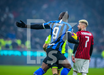 2020-02-09 - Romelu Lukaku of FC Internazionale - INTER VS MILAN - ITALIAN SERIE A - SOCCER