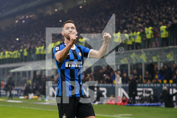 2020-02-09 - Stefan de Vrij (Inter) festeggia dopo la vittoria - INTER VS MILAN - ITALIAN SERIE A - SOCCER