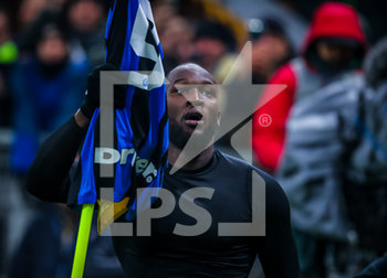 2020-02-09 - Romelu Lukaku of FC Internazionale celebrates the goal - INTER VS MILAN - ITALIAN SERIE A - SOCCER