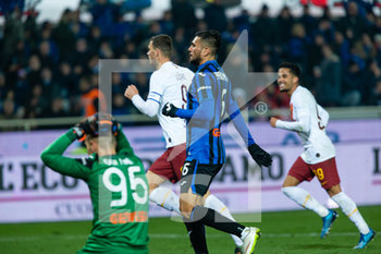 2020-02-15 - Edin Dzeko (Roma) esultanza gol - ATALANTA VS ROMA - ITALIAN SERIE A - SOCCER