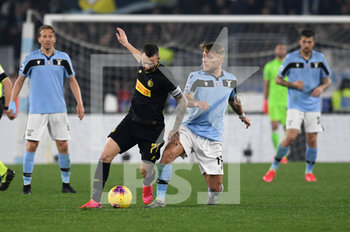 2020-02-16 - Marcelo Brozovic (Inter) e Ciro Immobile (Lazio) - LAZIO VS INTER - ITALIAN SERIE A - SOCCER