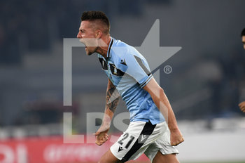 2020-02-16 - Sergej Milinkovic Savic (Lazio) esultanza secondo gol - LAZIO VS INTER - ITALIAN SERIE A - SOCCER