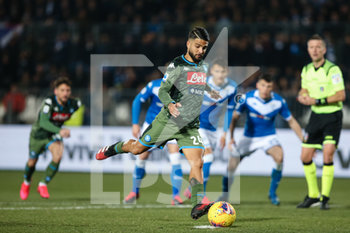 2020-02-21 - Lorenzo Insigne (SSC Napoli) gol su rigore - BRESCIA VS NAPOLI - ITALIAN SERIE A - SOCCER