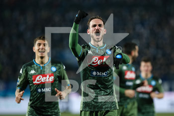 2020-02-21 - Fabian Ruiz (SSC Napoli) esultanza gol - BRESCIA VS NAPOLI - ITALIAN SERIE A - SOCCER