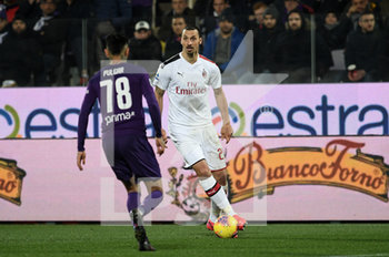 2020-02-22 - Zlatan Ibrahimovic (Milan) in azione - FIORENTINA VS MILAN - ITALIAN SERIE A - SOCCER